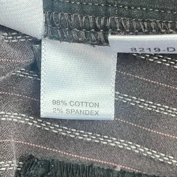 Loft Pants Womens Size 4 Brown with White and Orange Stripes - Picture 5 of 6